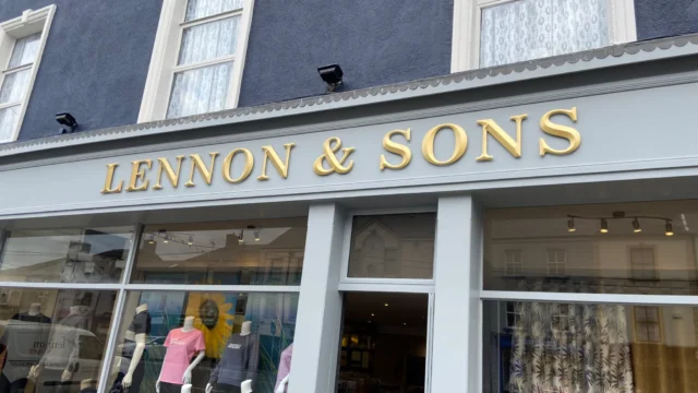 Lennon & Sons shopfront.